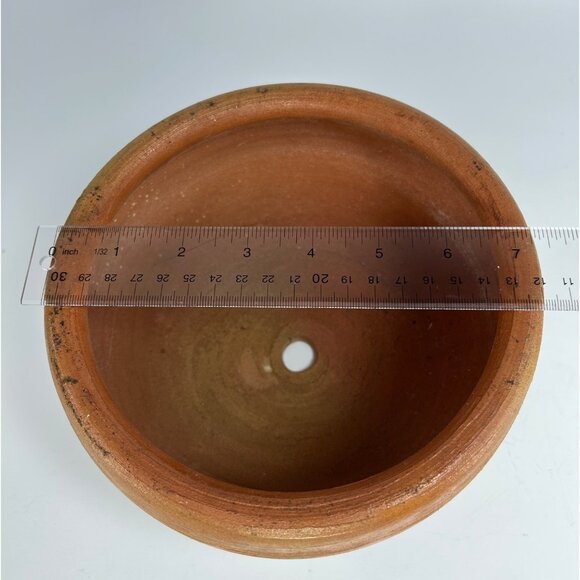 VTG Handmade Art Pottery Planter Terracotta Hand Painted SIGNED Made in Mexico - Picture 11 of 11